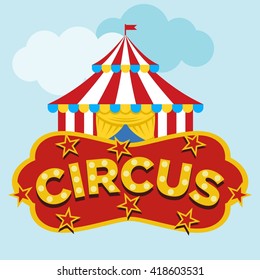 Circus Illustration Template
