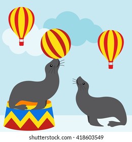 Circus Illustration Template
