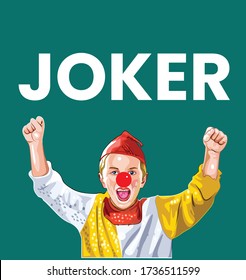 circus joker vector illustration no reference images used 