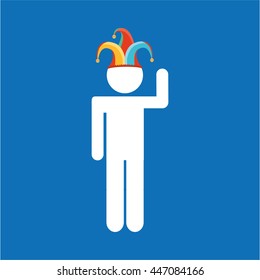 circus juggler isolated icon design, vector illustration  graphic 