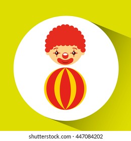 circus juggler isolated icon design, vector illustration  graphic 