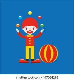 circus juggler isolated icon design, vector illustration  graphic 
