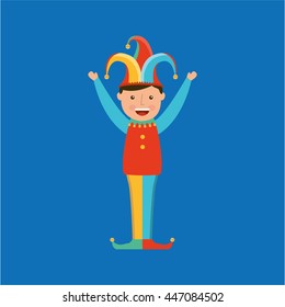 circus juggler isolated icon design, vector illustration  graphic 