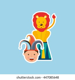 circus juggler isolated icon design, vector illustration  graphic 