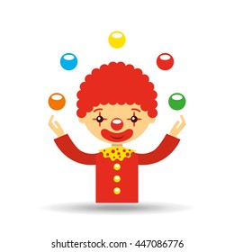 circus juggler isolated icon design, vector illustration  graphic 