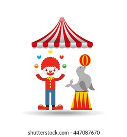 circus juggler isolated icon design, vector illustration  graphic 