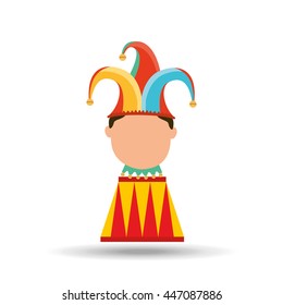 circus juggler isolated icon design, vector illustration  graphic 