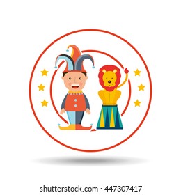 circus juggler isolated icon design, vector illustration  graphic 