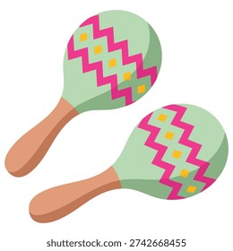 Circus juggling tools and equipment isolated vector illustration on white background