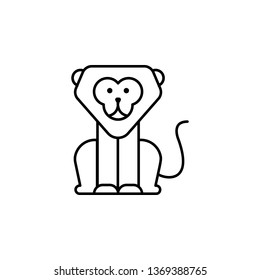 circus Leon icon. Element of carnival and amusement icon. Thin line icon for website design and development, app development. Premium icon