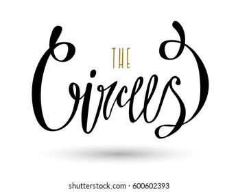 Circus lettering sign. Vector illustration