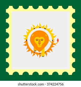 Circus lion