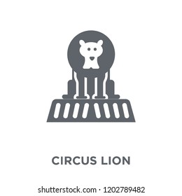 Circus Lion icon. Circus Lion design concept from Circus collection. Simple element vector illustration on white background.