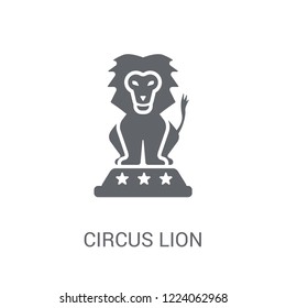 Circus Lion icon. Trendy Circus Lion logo concept on white background from Circus collection. Suitable for use on web apps, mobile apps and print media.