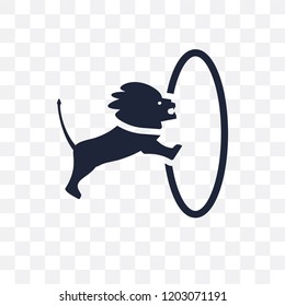 Circus Lion transparent icon. Circus Lion symbol design from Circus collection. Simple element vector illustration on transparent background.