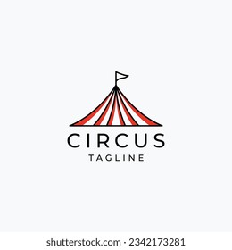 Circus logo design icon vector