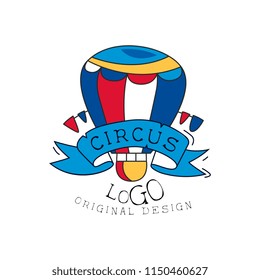 Circus logo original design, creative badge can be used for flyear, posters, cover, banner, invitation vector Illustration