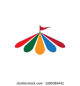 Circus logo template. Vector illustration