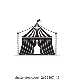 Plantilla del logo del circo. Ilustración vectorial