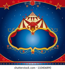 Circus magic leaflet. A circus leaflet for the announcement of your show.