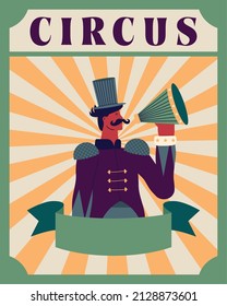 circus master of ceremony poster