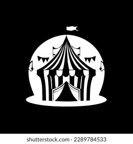 Circus - Minimalist and Flat Logo - Vector illustration