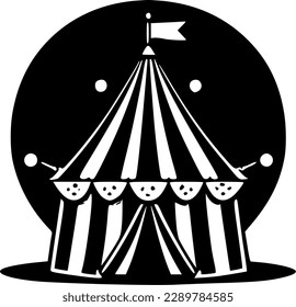 Circus - Minimalist and Flat Logo - Vector illustration