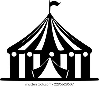 Circus - Minimalist and Flat Logo - Vector illustration