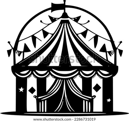 Circus - Minimalist and Flat Logo - Vector illustration