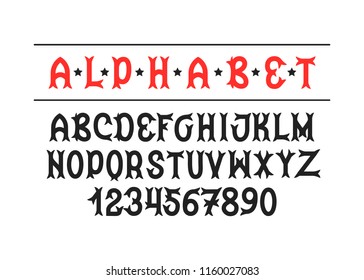 Circus. Modern vector font