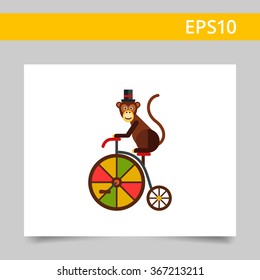 Circus monkey icon
