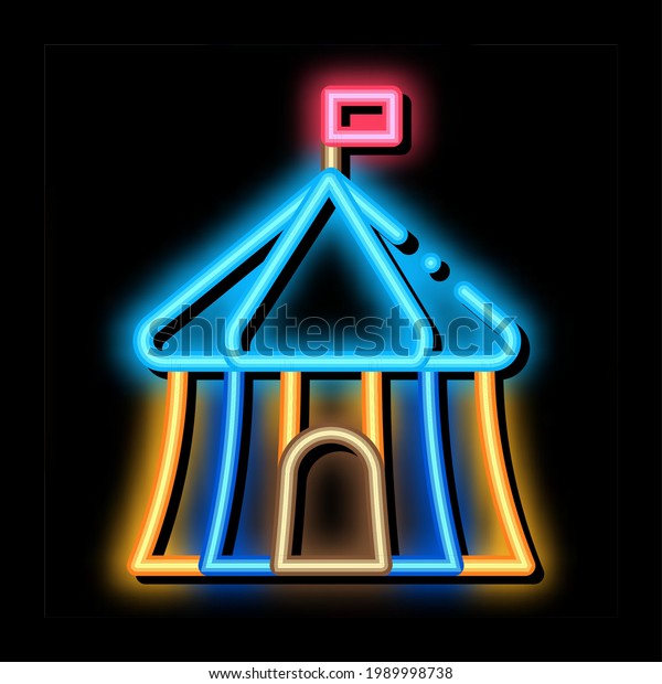 circus\
outside view neon light sign vector. Glowing bright icon circus\
outside view sign. transparent symbol\
illustration