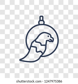 Circus Parrot icon. Trendy linear Circus Parrot logo concept on transparent background from Circus collection