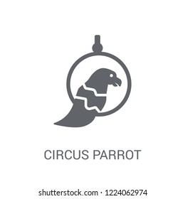 Circus Parrot icon. Trendy Circus Parrot logo concept on white background from Circus collection. Suitable for use on web apps, mobile apps and print media.