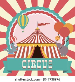 circus party. Circus poster. Vector illustration