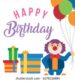 circus party. Circus poster. Vector illustration. 
birthday in circus style. clowns and animals