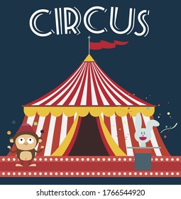 circus party. Circus poster. Vector illustration