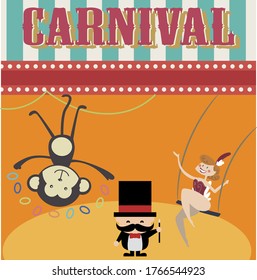 circus party. Circus poster. Vector illustration