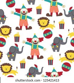 circus pattern design. vector illustration