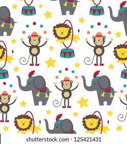 circus pattern design. vector illustration