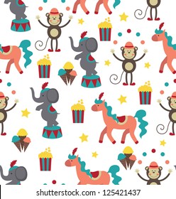 circus pattern design. vector illustration