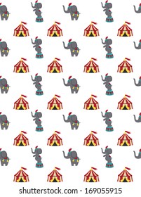 circus pattern design. vector illustration