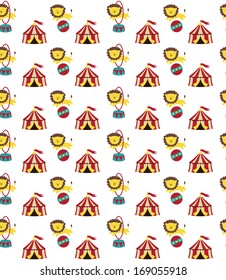 circus pattern design. vector illustration