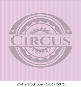 Circus pink emblem