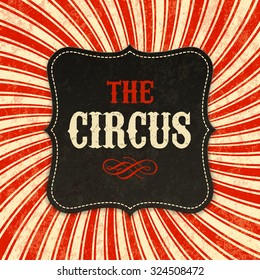 Circus poster background. Vector.