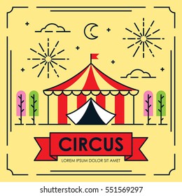 Circus poster design concept