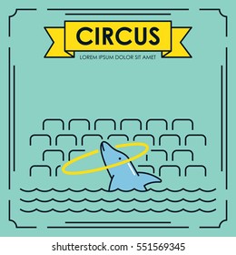 Circus poster design concept