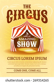 Circus poster. Vector illustration