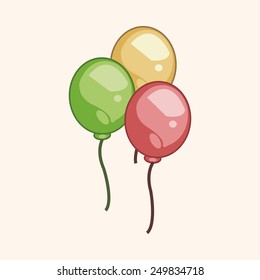 circus props theme elements vector,eps