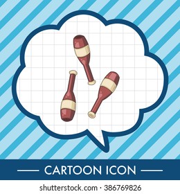 circus props theme elements vector,eps